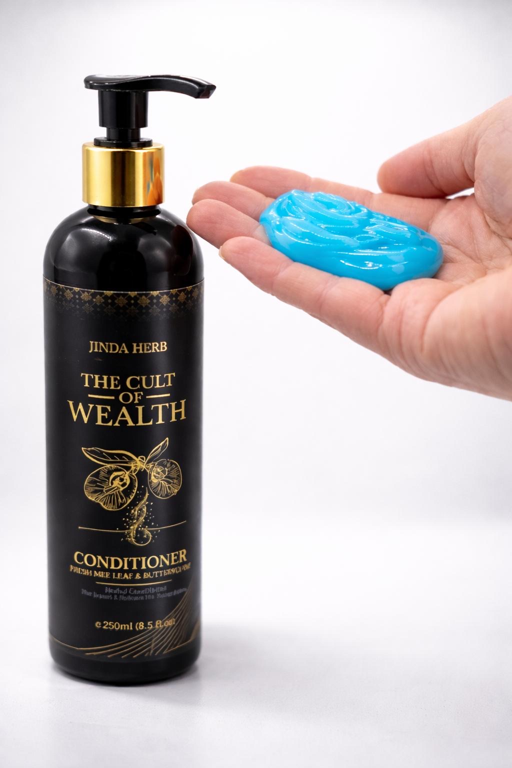JINDA Herb by The Cult of Wealth  Fresh Mee Leaf & Butterfly Pea Herbal Conditioner