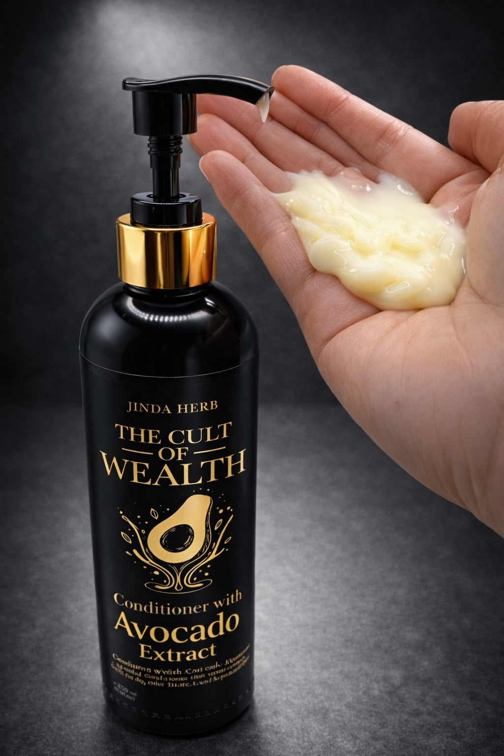 JINDA HERB by The Cult of Wealth  Avocado Fresh Mee Leaf & Pro-Vit B5 CONDITIONER (250 ml)