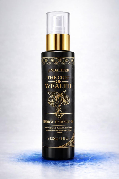 JINDA Herb by The Cult of Wealth Herbal Hair Serum – Fresh Mee Leaf & Butterfly Pea